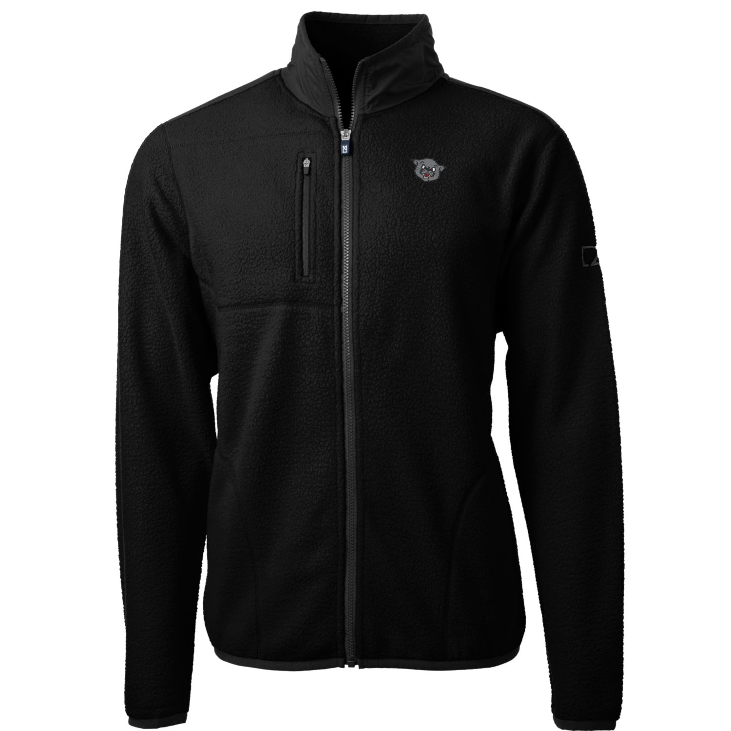 Men's Cutter & Buck Black Cincinnati Bearcats Cascade Eco Sherpa Fleece Full-Zip Jacket - Image 6