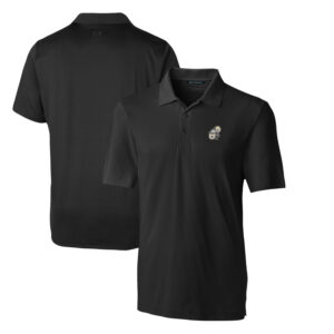 Men's Cutter & Buck Black New Orleans Saints Throwback Logo Big & Tall Forge Stretch Polo