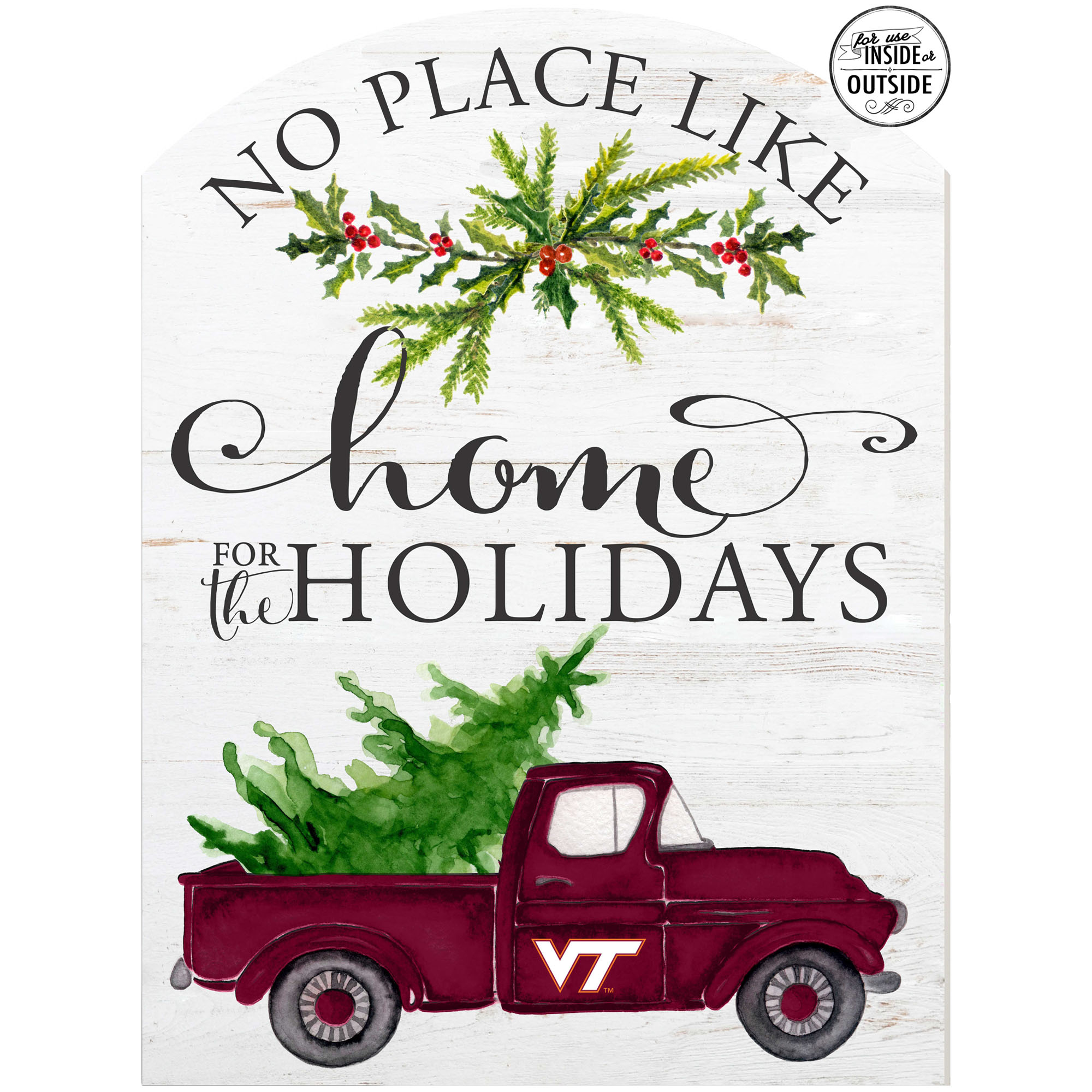 Virginia Tech Hokies 16'' x 22'' Holiday Marquee Sign