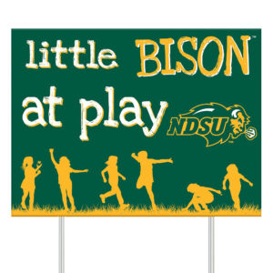 NDSU Bison 24" x 18" Little Fans At Play Yard Sign