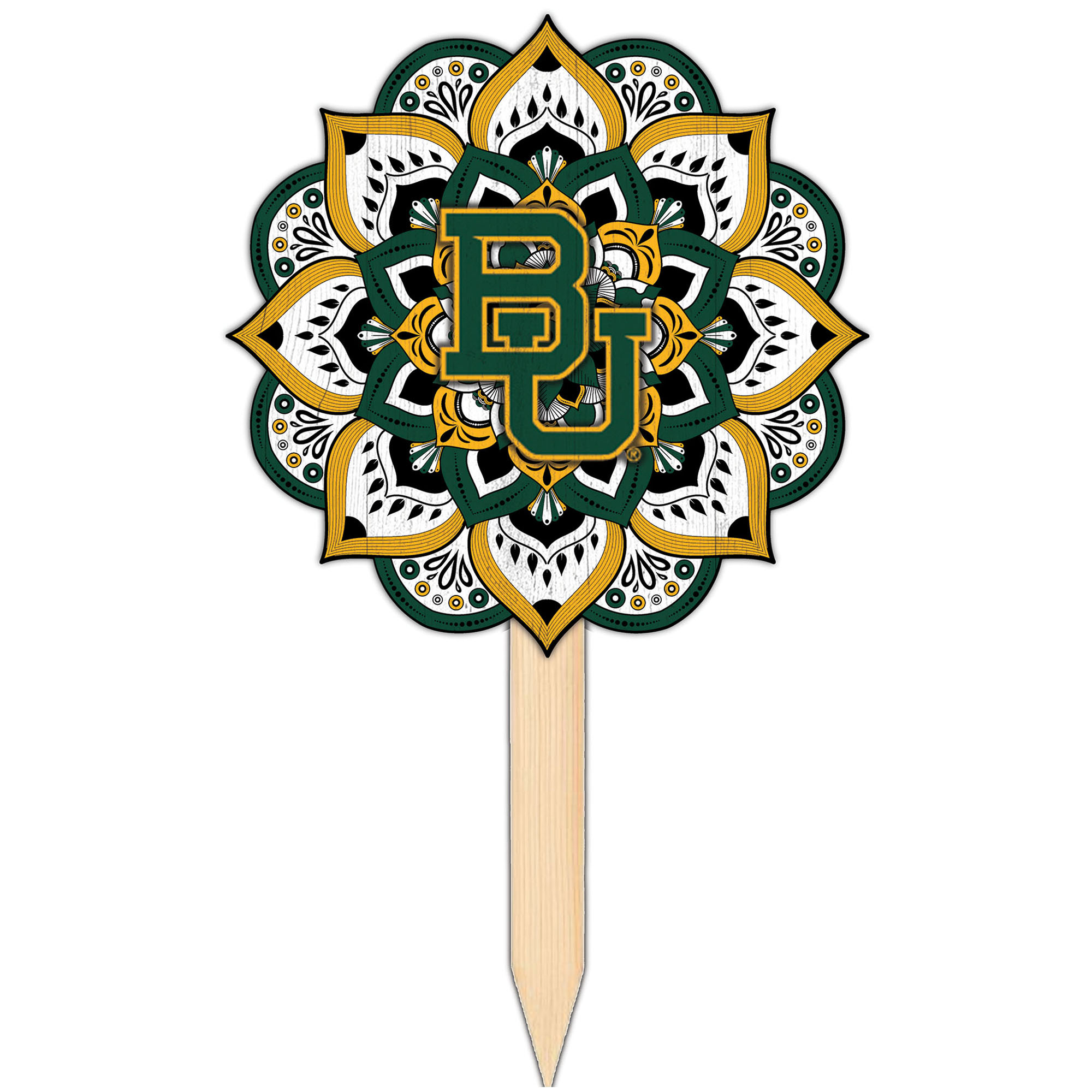 Baylor Bears 18'' x 12'' Mandala Yard Stake