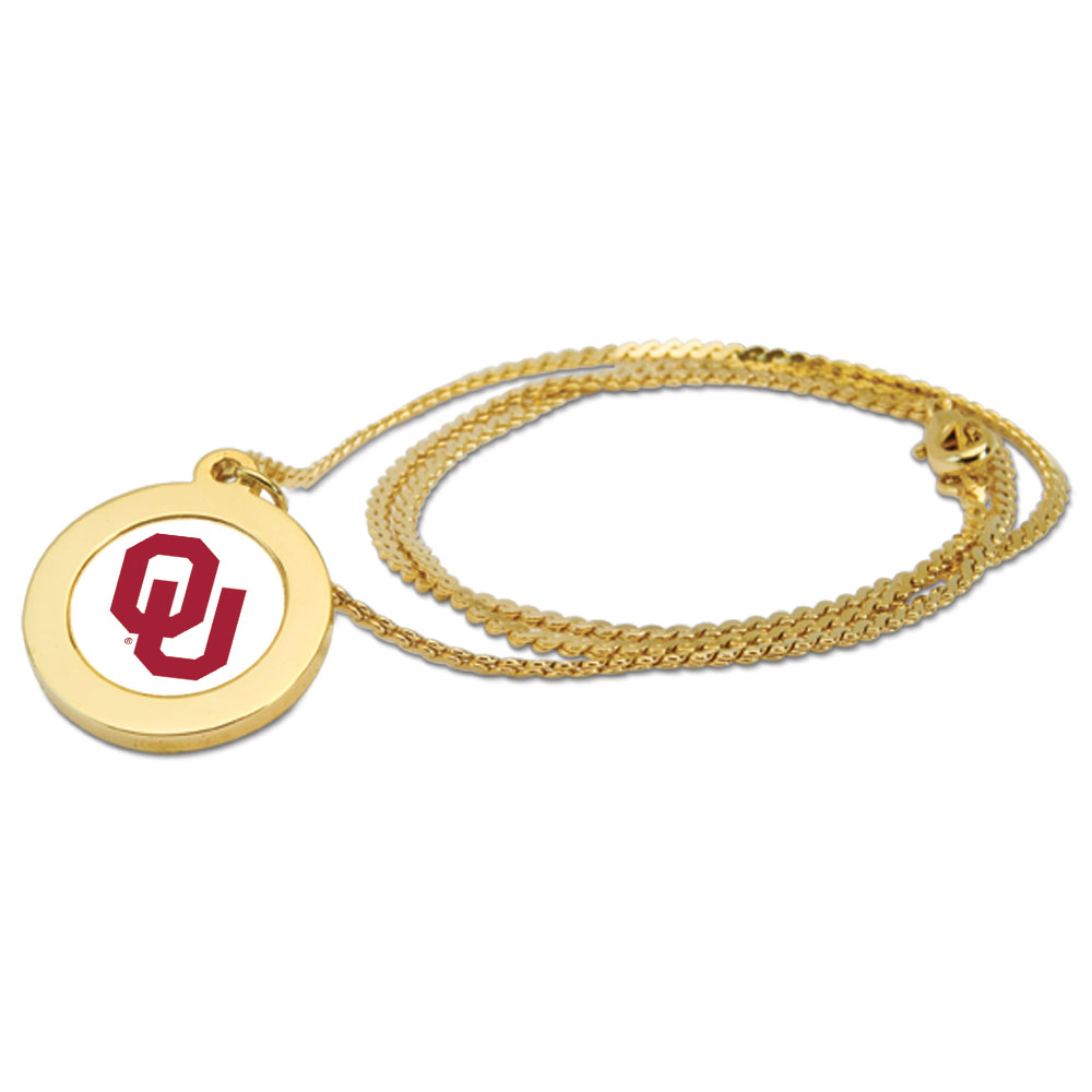 Women's Gold Oklahoma Sooners Logo Pendant Necklace