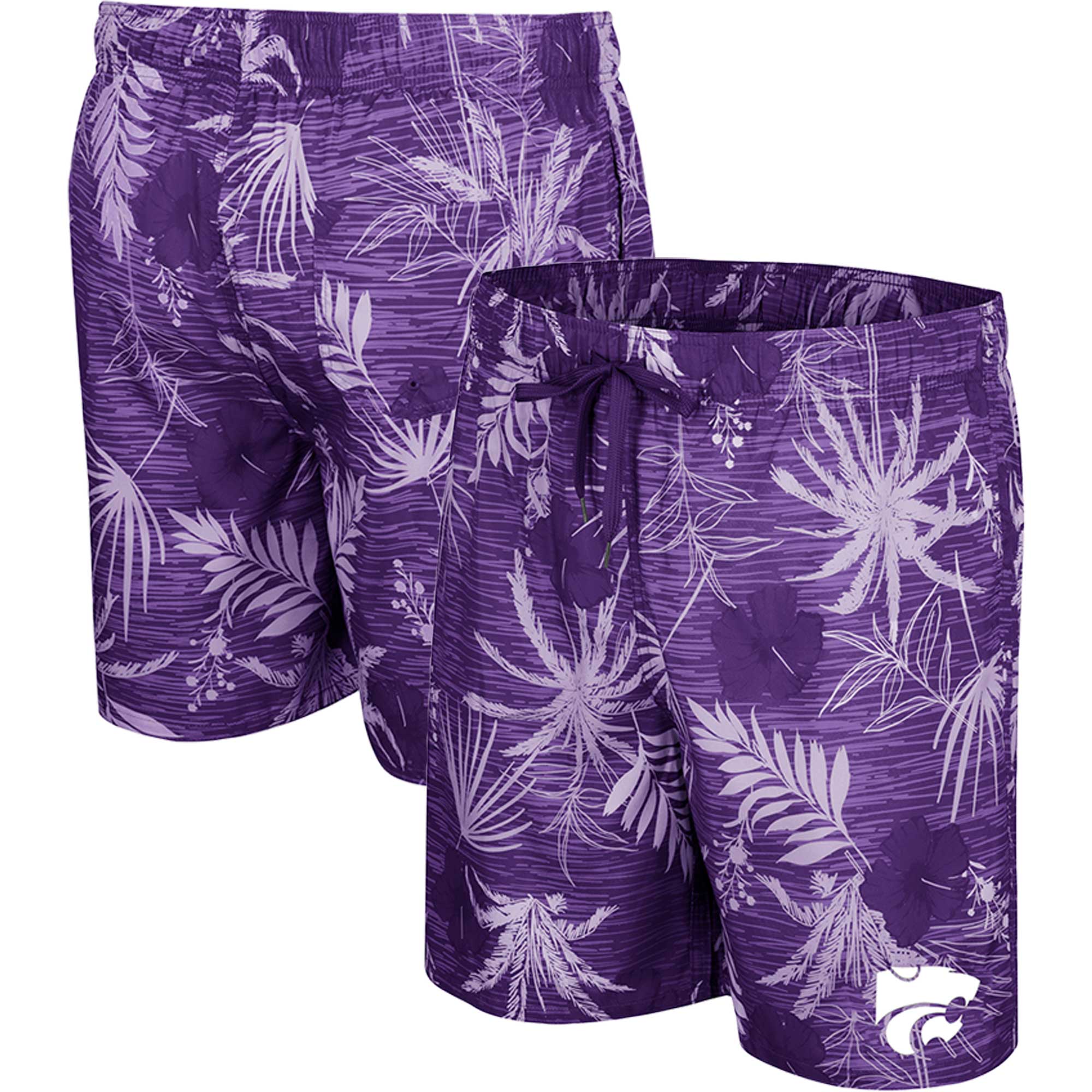 Men's Colosseum Purple Kansas State Wildcats What Else is New Swim Shorts - Image 5
