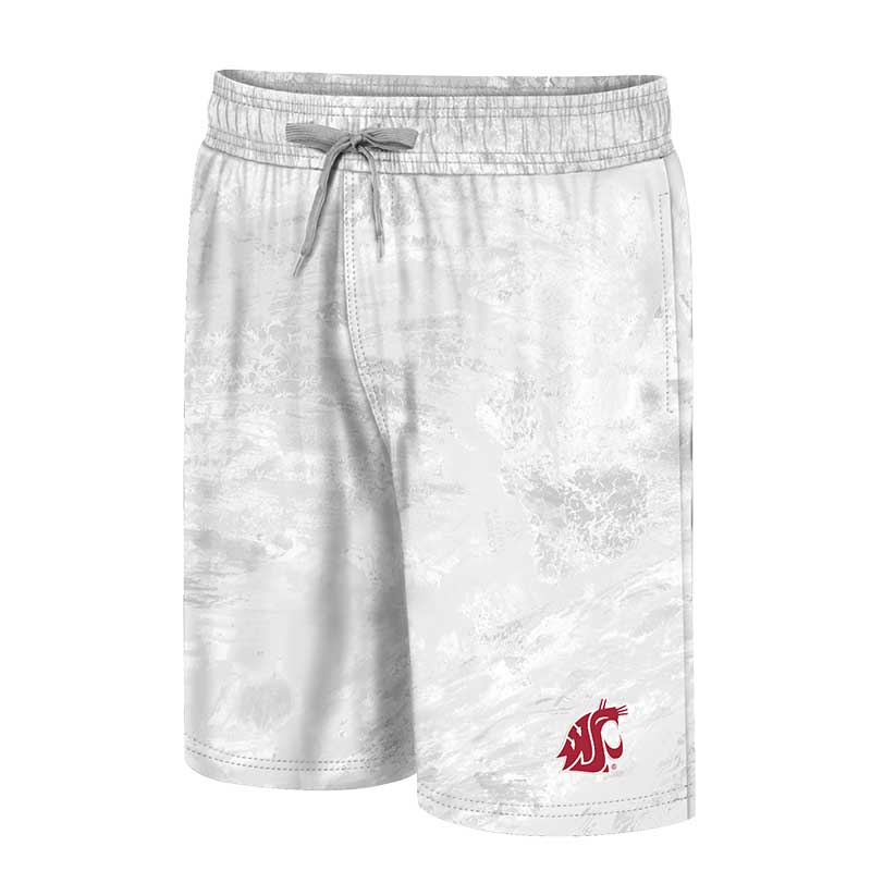 Men's Colosseum White Washington State Cougars Realtree Aspect Ohana Swim Shorts - Image 3