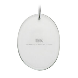 Nebraska-Kearney Lopers Primary Logo 2.75'' x 3.75'' Glass Oval Ornament