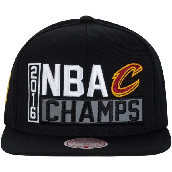 Cleveland Cavaliers NBA Hardwood Classics 2016 Champ Snapback By Mitchell & Ness - Black - Unisex - Image 6