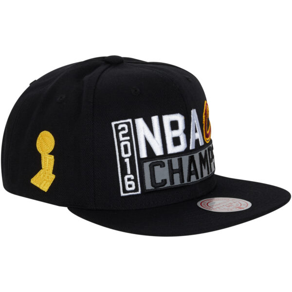 Cleveland Cavaliers NBA Hardwood Classics 2016 Champ Snapback By Mitchell & Ness - Black - Unisex - Image 7