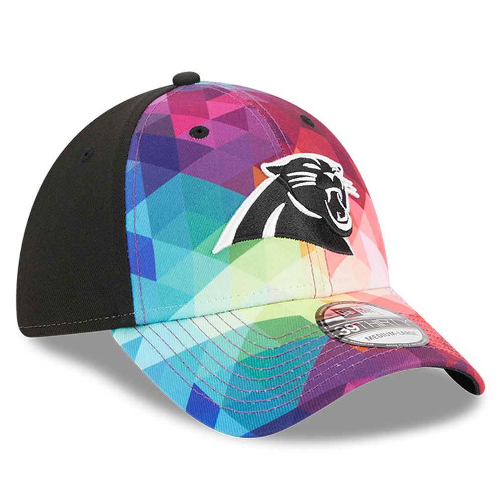 Men's New Era Pink Carolina Panthers 2023 NFL Crucial Catch 39THIRTY Flex Hat - Image 4