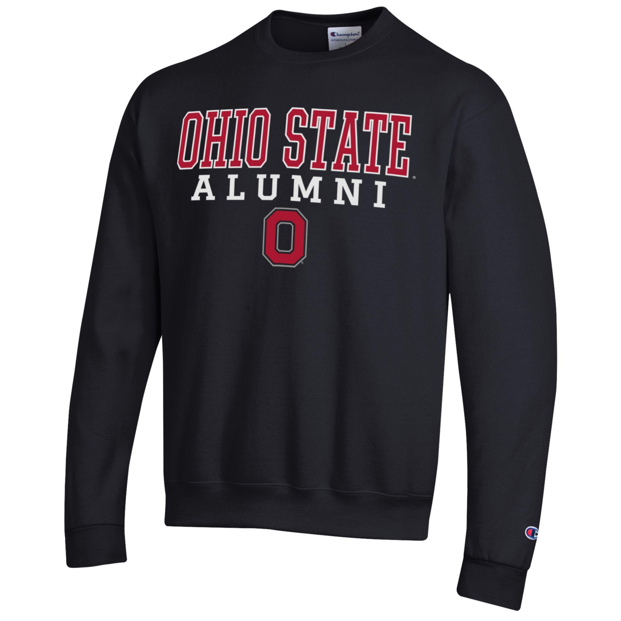 Men's Champion Black Ohio State Buckeyes Alumni Logo Pullover Sweatshirt - Image 6