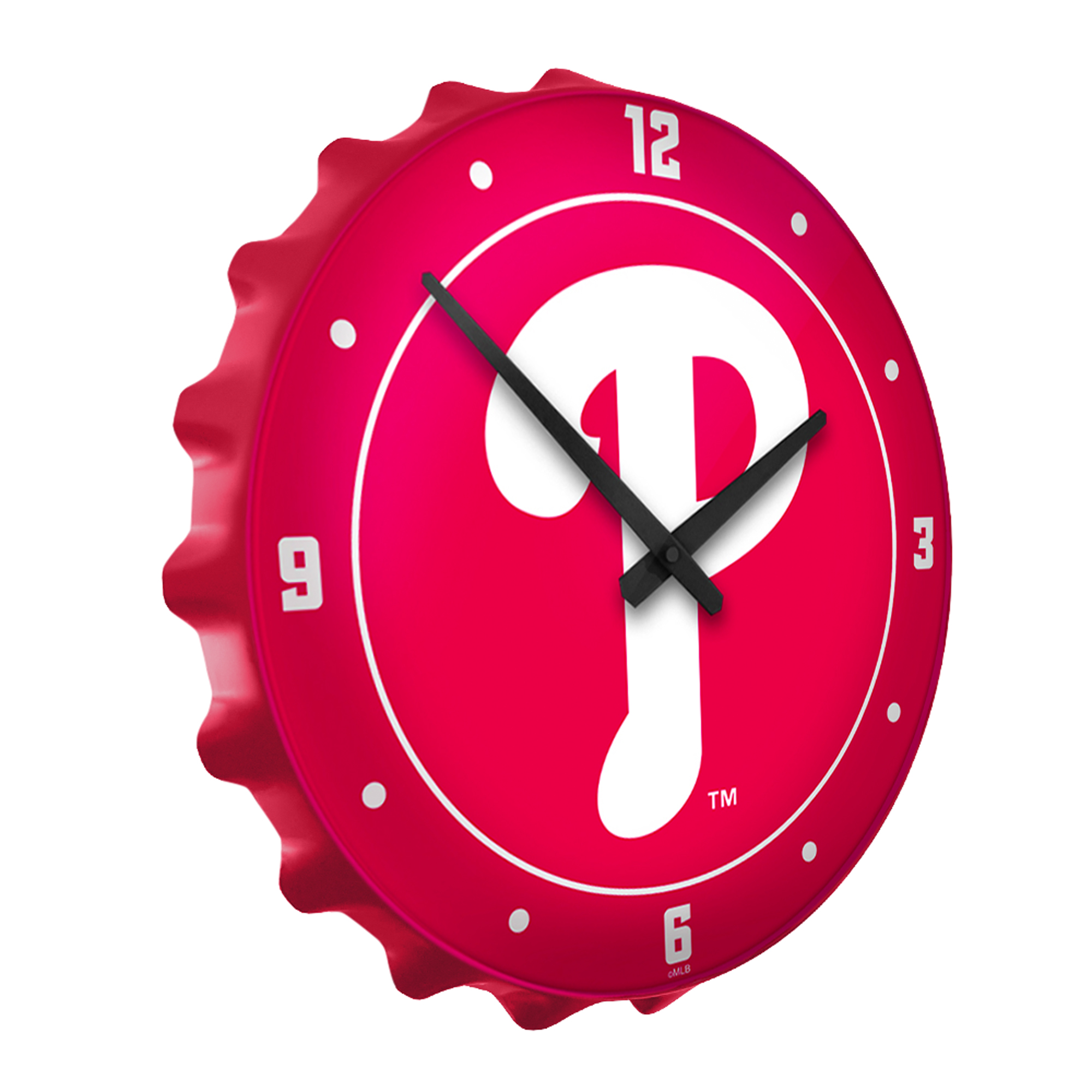 Philadelphia Phillies 18.5" Bottle Cap Wall Clock - Image 3
