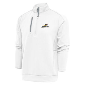 Men's Antigua  White Akron RubberDucks Generation Quarter-Zip Pullover Top