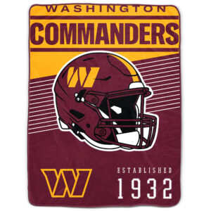Washington Commanders 60" x 80" Helmet Stripes Royal Plush Blanket