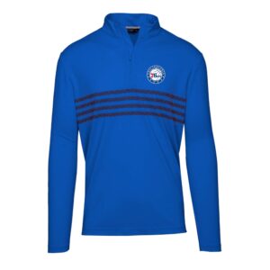 Men's Levelwear  Royal Philadelphia 76ers Asher Insignia Core Quarter-Zip Pullover Top