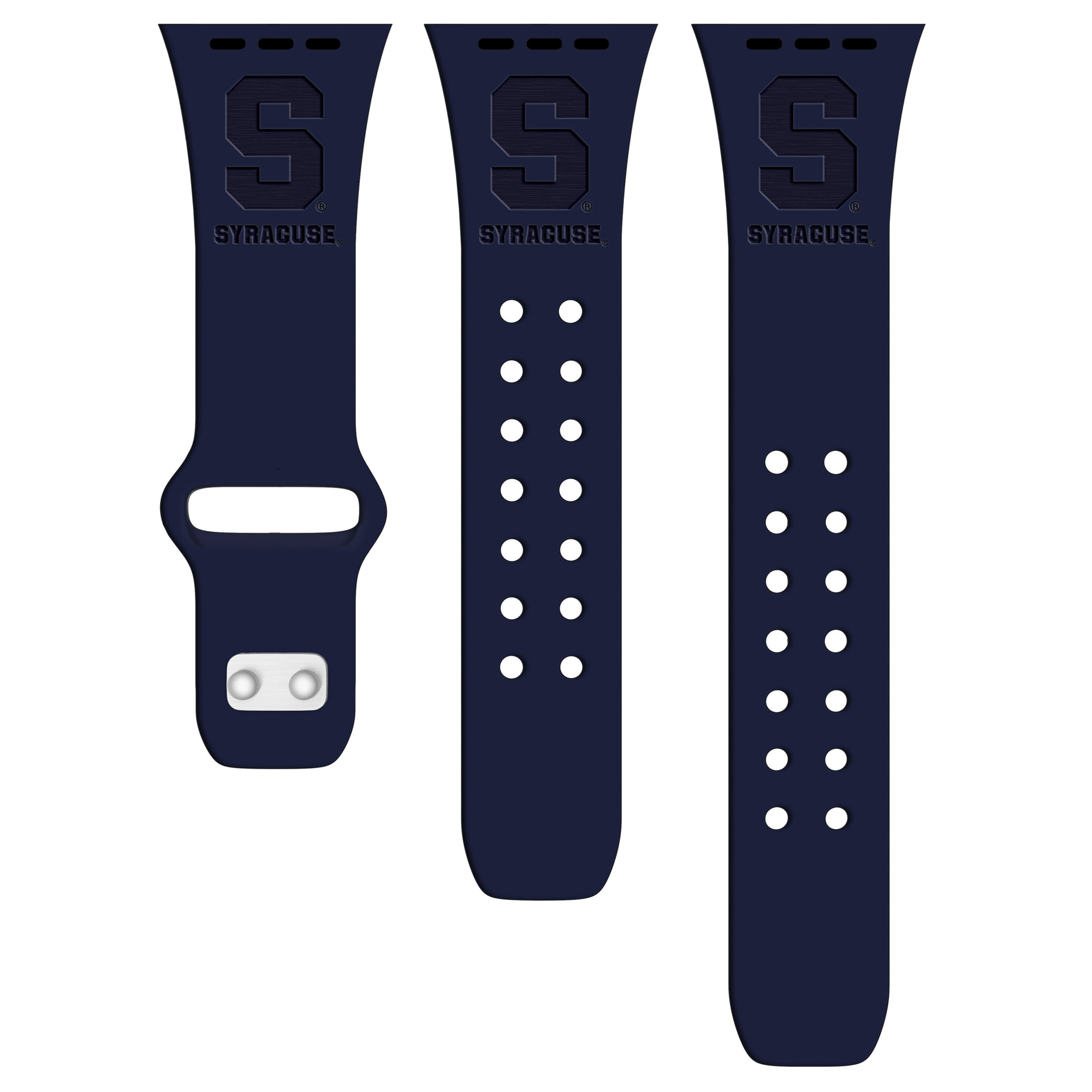 Syracuse Orange Debossed Silicone Apple Watch Band - Image 3