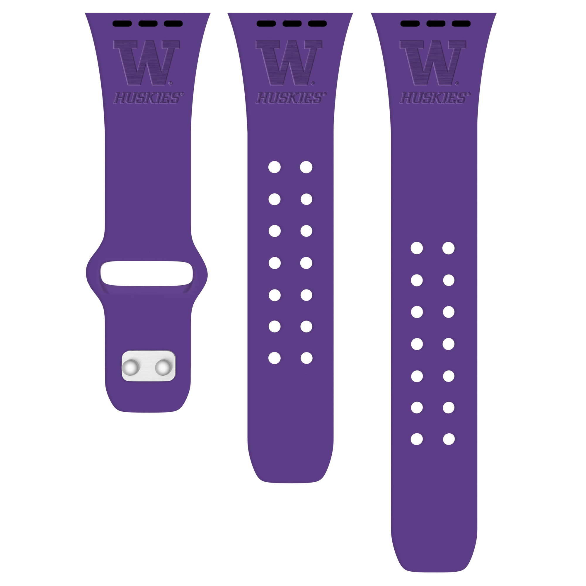 Washington Huskies Debossed Silicone Apple Watch Band - Image 6