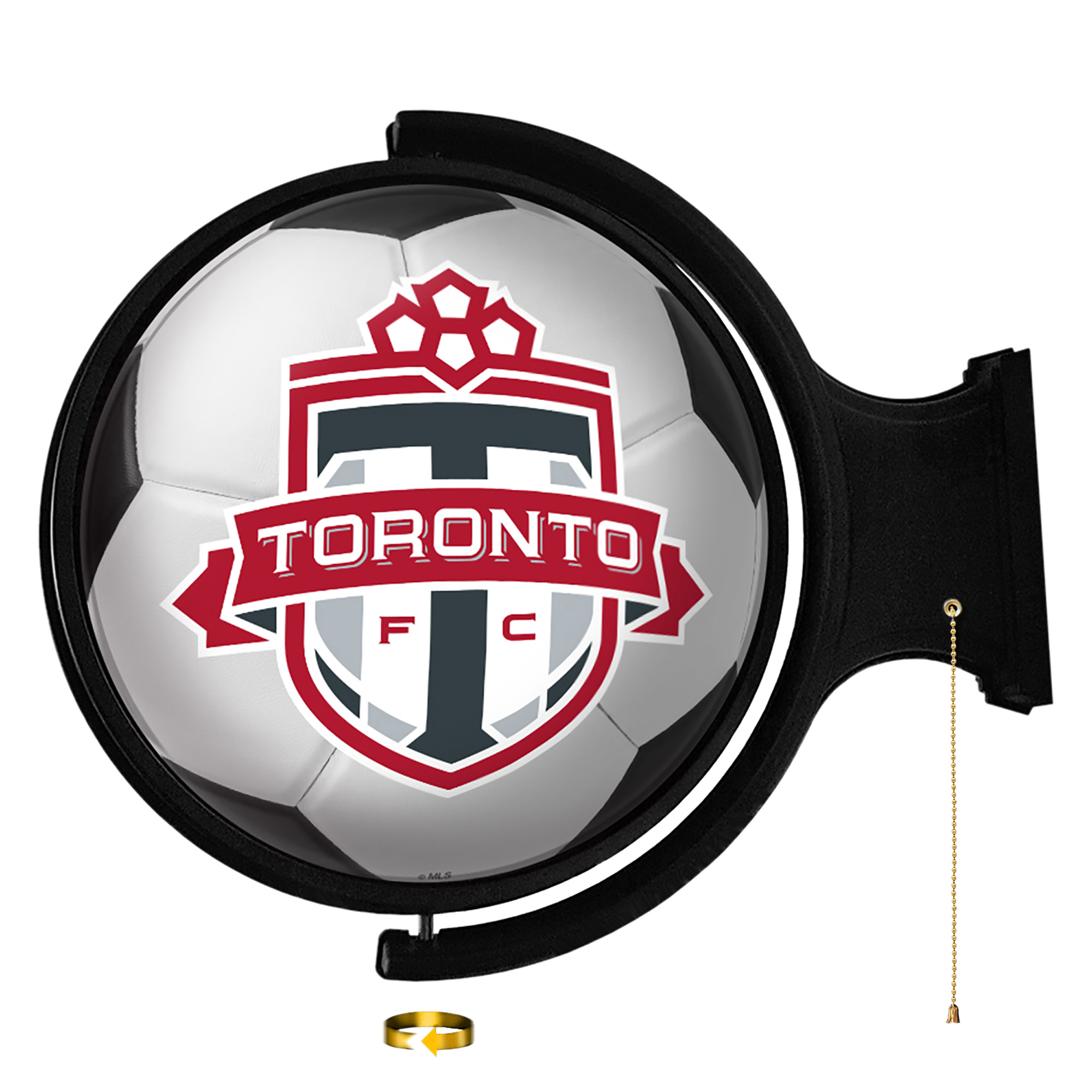 Toronto FC 21'' x 23'' Rotating Lighted Soccer Ball Wall Sign