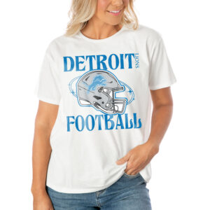 Women's Gameday Couture  White Detroit Lions Victorious Vixen T-Shirt