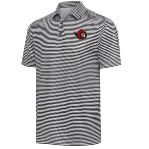 Men's Antigua  Black Ottawa Senators Skills Polo