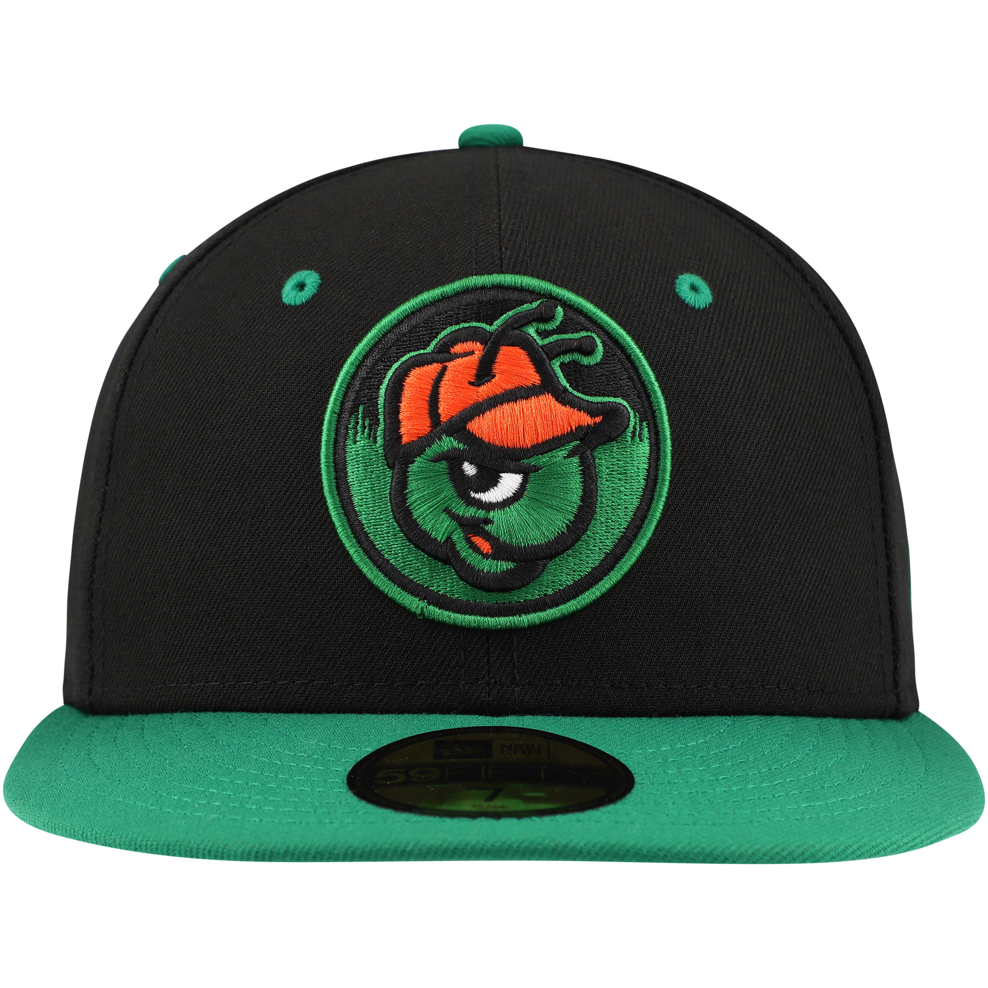 Men's New Era Black Greensboro Grasshoppers Authentic Collection 59FIFTY Fitted Hat - Image 3