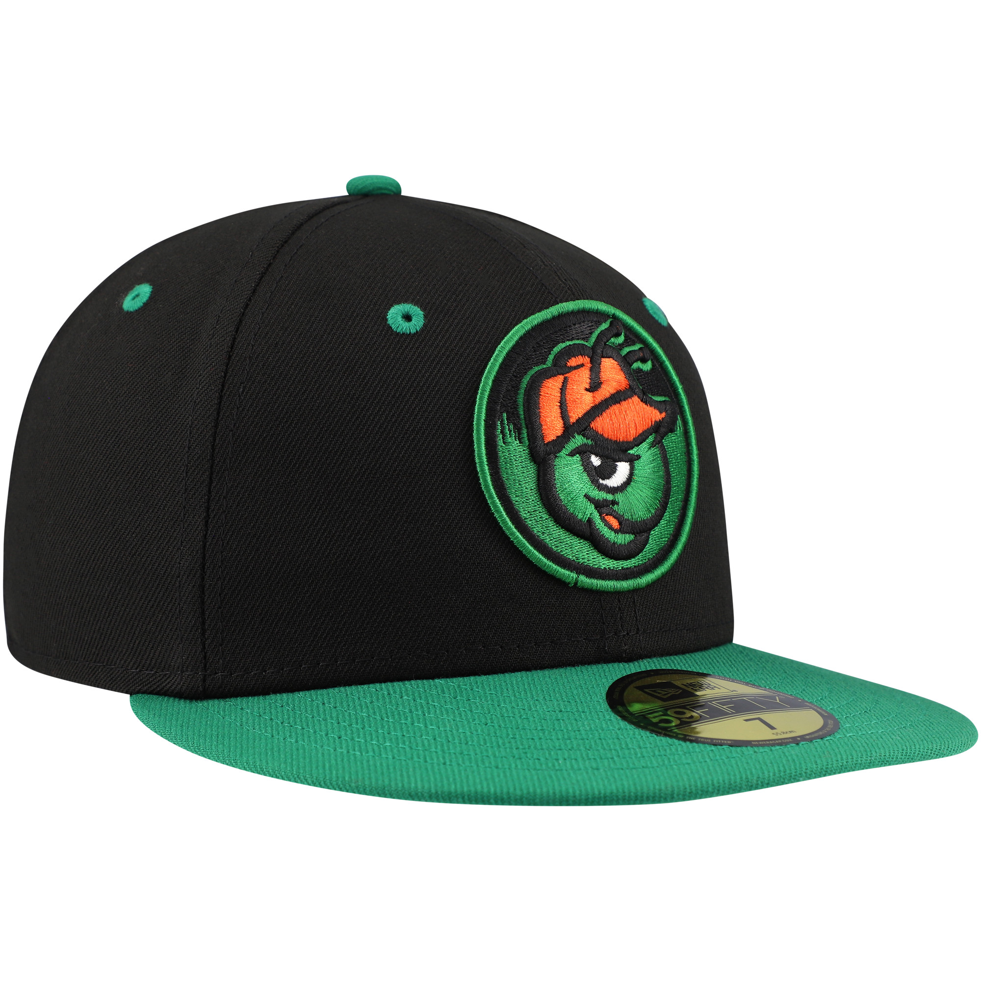 Men's New Era Black Greensboro Grasshoppers Authentic Collection 59FIFTY Fitted Hat - Image 4