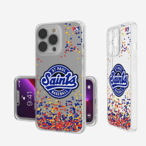 Keyscaper St. Paul Saints iPhone Clear Case with Confetti Design