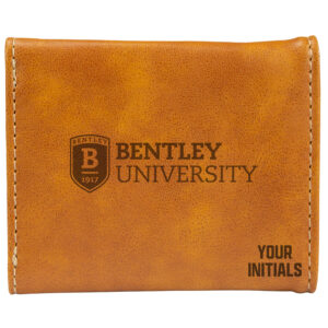 Brown Bentley Falcons Personalized Trifold Wallet