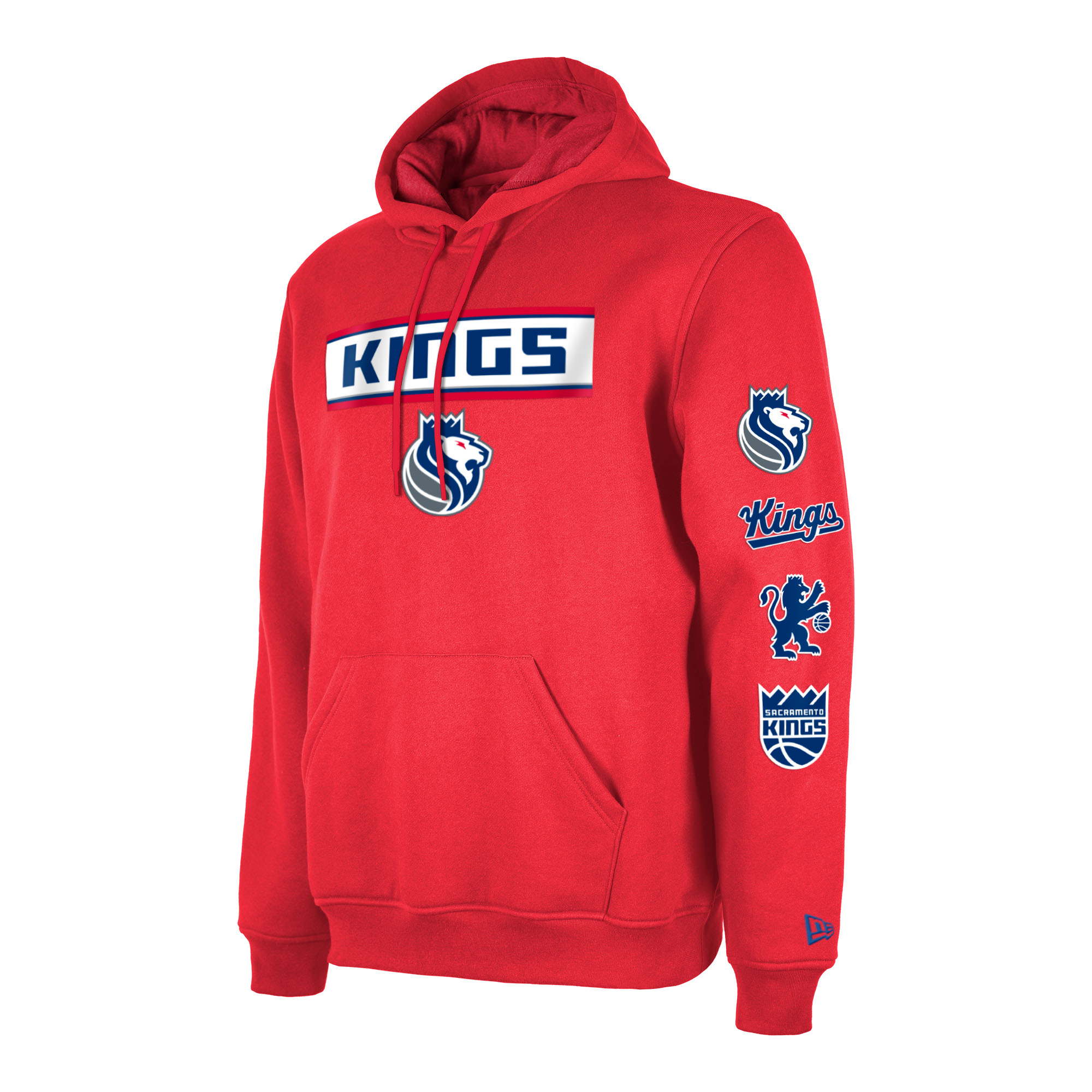 Men's New Era Red Sacramento Kings Big & Tall 2023/24 City Edition Jersey Pullover Hoodie - Image 6