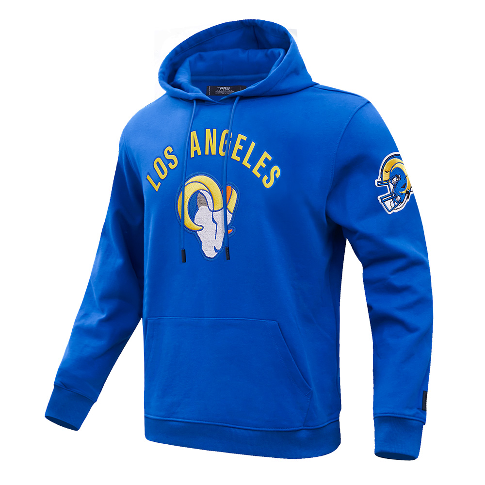 Men's Pro Standard Royal Los Angeles Rams Classic Fleece Pullover Hoodie - Image 3