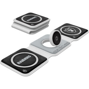 Keyscaper Las Vegas Raiders Personalized 3-in-1 Foldable Charger