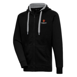 Men's Antigua  Black Gardner-Webb Bulldogs Victory Full-Zip Hoodie