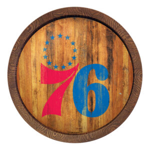 Philadelphia 76ers 20.25'' Faux Barrel Top Sign