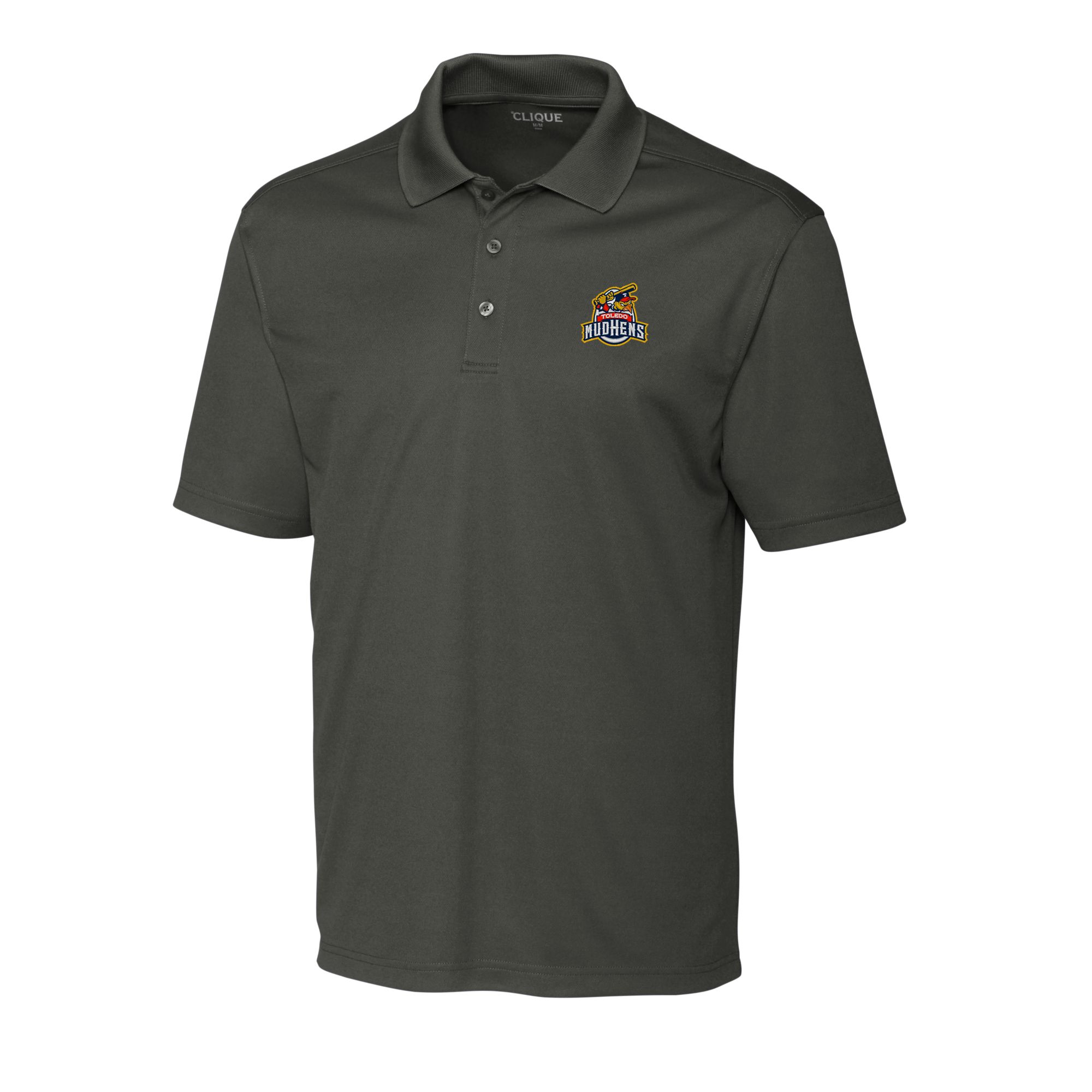 Men's Cutter & Buck Steel Toledo Mud Hens Clique Spin Eco Performance Pique Polo - Image 3