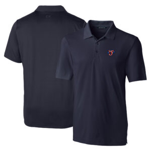 Men's Cutter & Buck  Navy Jacksonville Jumbo Shrimp DryTec Forge Stretch Polo