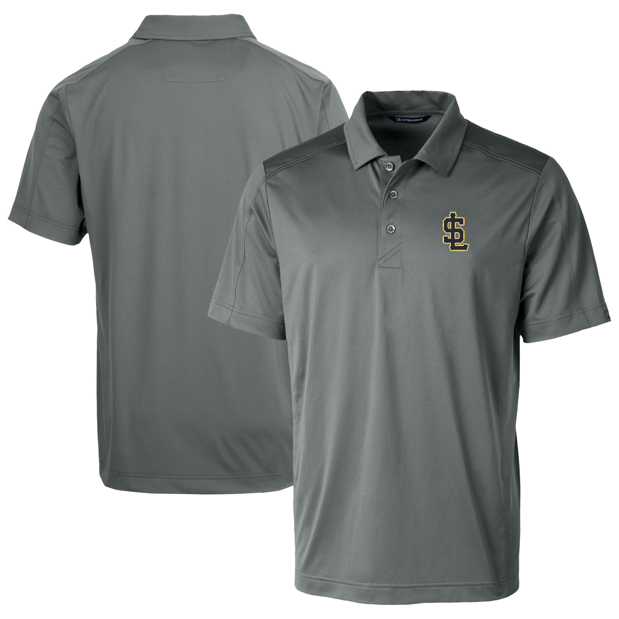 Men's Cutter & Buck Gray Salt Lake Bees Prospect Textured Stretch Polo