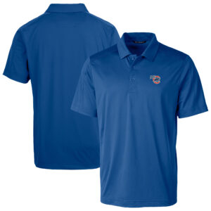 Men's Cutter & Buck Blue Iowa Cubs Big & Tall Prospect Textured Stretch Polo