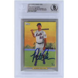 Pete Alonso New York Mets Autographed 2020 Topps Turkey Red '20 #TR-63 #/12 Beckett Fanatics Witnessed Authenticated Card