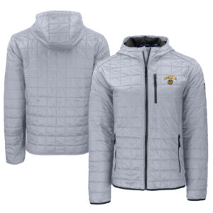 Men's Cutter & Buck  Gray Seattle Mariners City Connect Rainier PrimaLoft Eco Full-Zip Hoodie