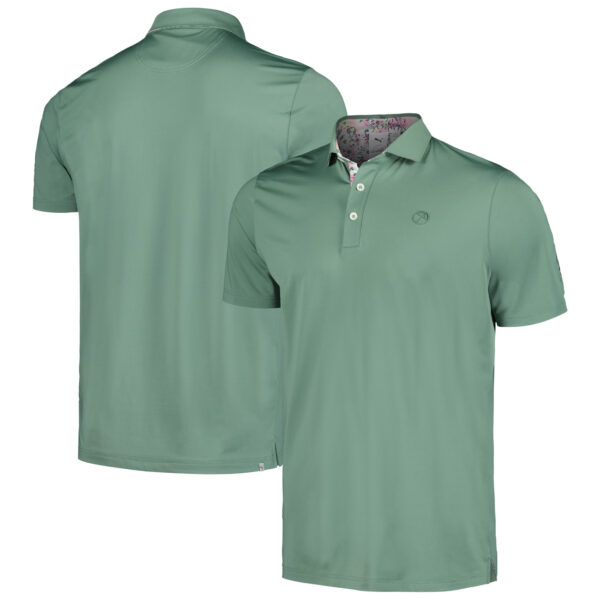 Men's Puma Green Arnold Palmer Invitational Floral Trim MATTR Polo - Image 6