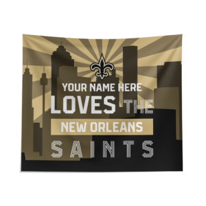 Pegasus New Orleans Saints 51" x 60" City Skyline Personalized Wall Tapestry