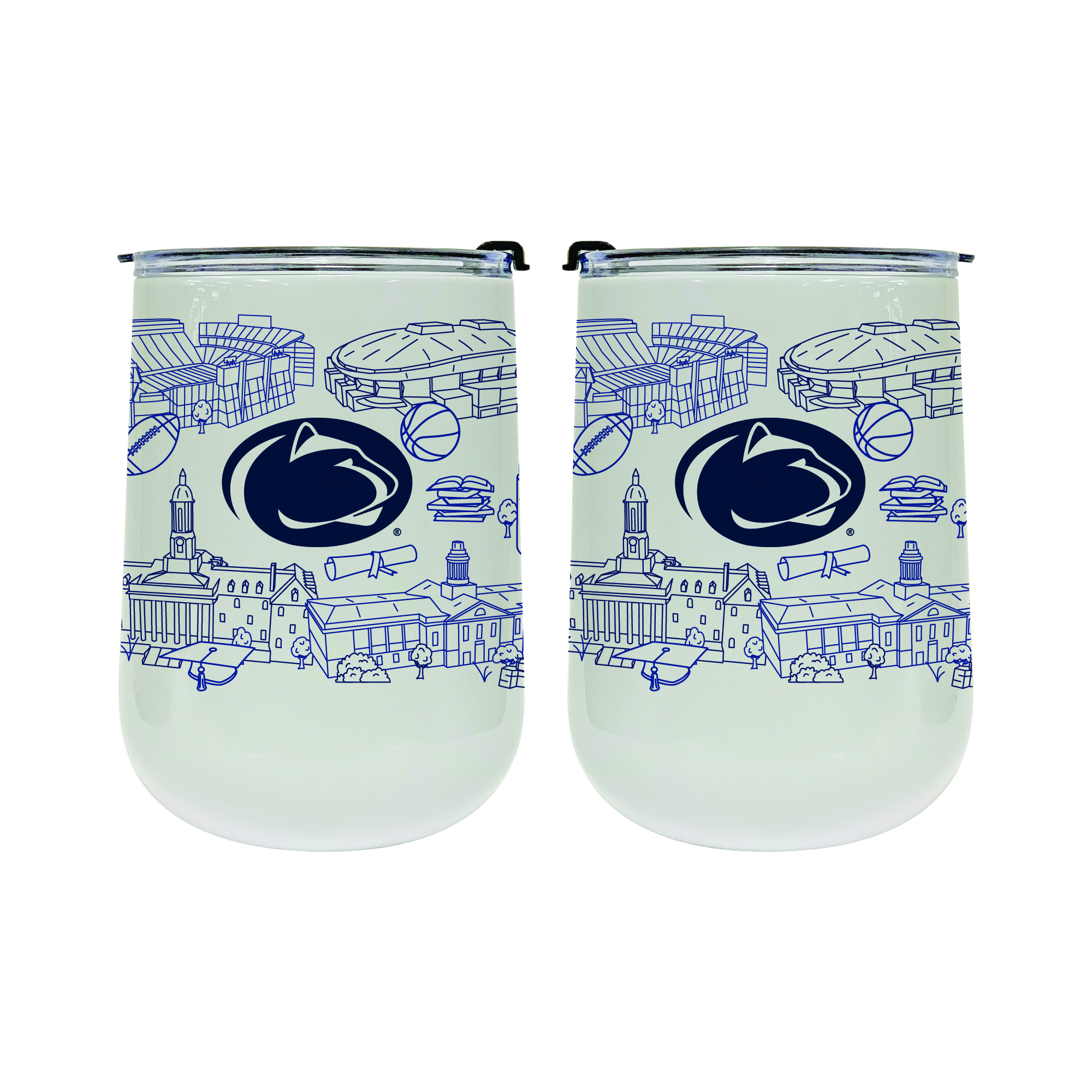 Penn State Nittany Lions 18oz. Campus Line Art Tumbler