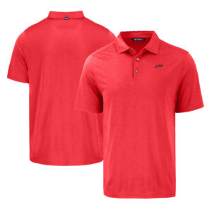 Men's Cutter & Buck Red SMU Mustangs Coastline Epic Comfort Eco Recycled Polo