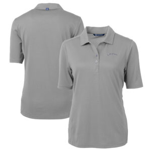 Women's Cutter & Buck  Gray Colorado Rockies DryTec Virtue Eco Pique Recycled Polo