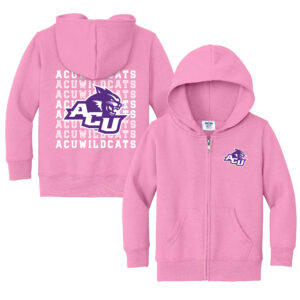 Toddler Chad & Jake Pink Abilene Christian University Wildcats Retro Full-Zip Hoodie Sweatshirt