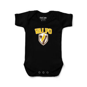 Newborn & Infant Chad & Jake Black Valparaiso Beacons  Logo Bodysuit