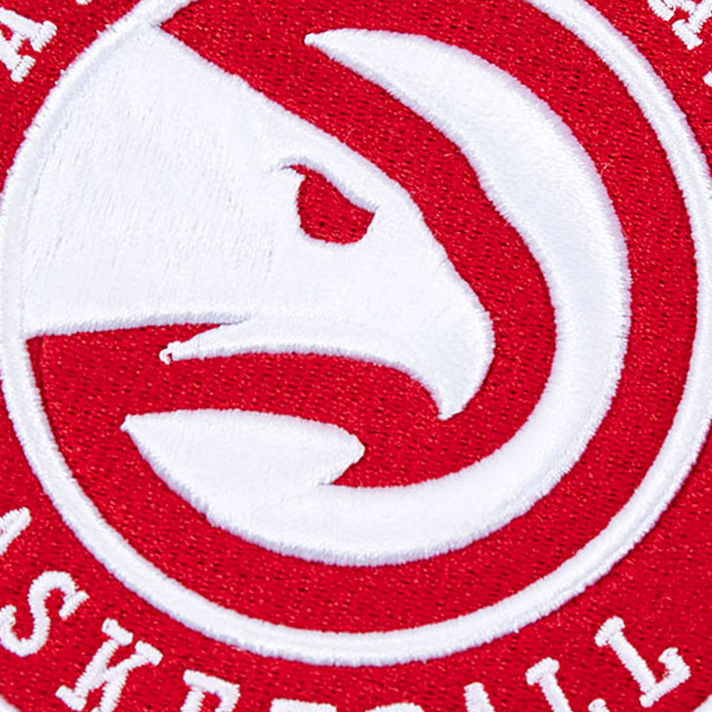 Men's Pro Standard Red Atlanta Hawks Script Tail Fleece Pullover Hoodie - Image 13