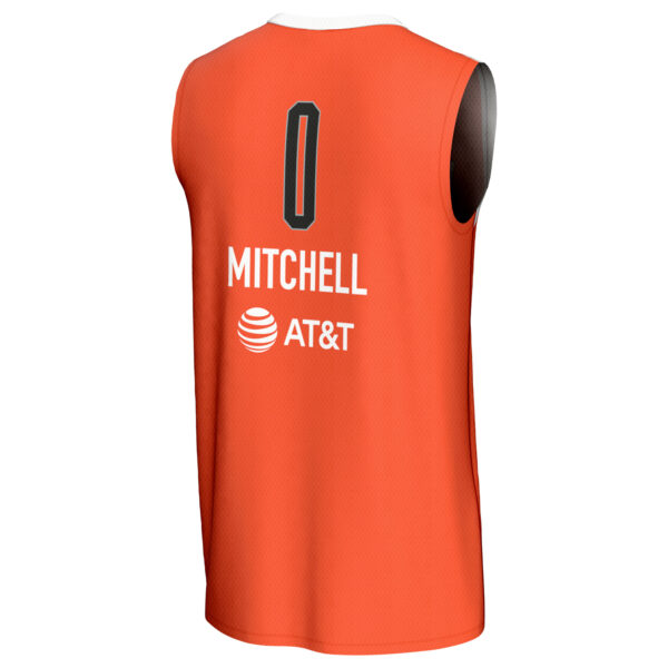 Youth GameDay Greats Kelsey Mitchell Orange 2024 WNBA All-Star Game Lightweight Replica Jersey - Image 7