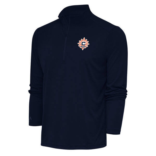 Men's Antigua Navy Connecticut Sun Tribute Quarter-Zip Jacket