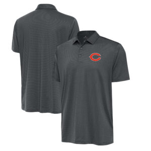 Men's Antigua Pewter Chicago Bears Eclipse Polo