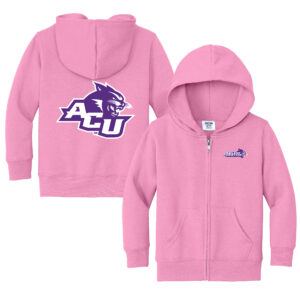 Toddler Chad & Jake  Pink Abilene Christian University Wildcats Logo Full-Zip Hoodie Jacket