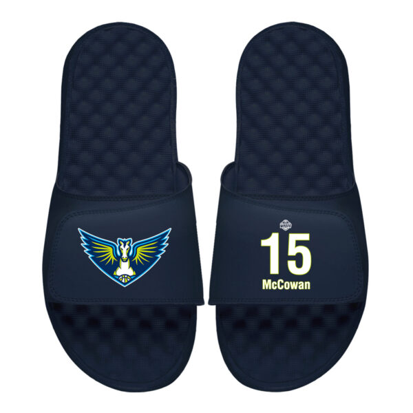 Men's ISlide Teaira McCowan Navy Dallas Wings Logo Split Slide Sandals